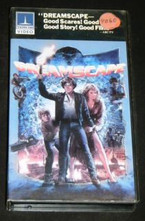 Dreamscape VHS Movie 20th Century Fox 1984 Dennis Quaid Max Von Sydow 