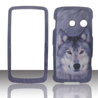 2D Snow Wolf LG Rumor Touch / Banter Touch LN510 Case Cover Hard Phone 