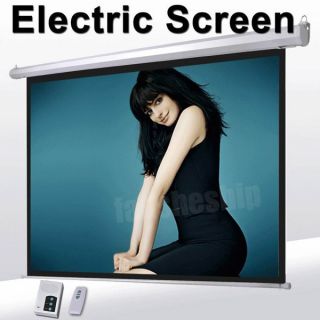 HD 120 16 9 Electric Projector Screen 3D with Remote Control from US 