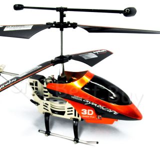 Channel RC Mini Helicopter Remote Control Orange Gyro Easy Fly LED 