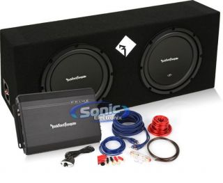 600W Rockford Fosgate Loaded Enclosure Car Prime Series Amplifier Amp 