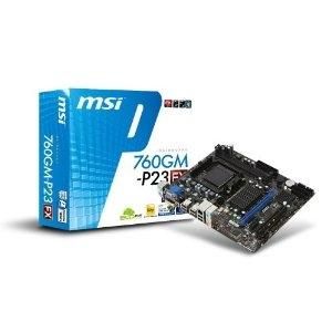 MSI 760GM P23 AMD 760G + SB710 Micro ATX DDR3 1333 AMD   AM3 