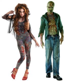 Zombie Dawn Female Decomposed Zombie Adult Couples Set Standard