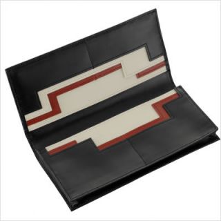 Aaron Irvin Box Calf Accessories Leather Bi Fold Wallet in Black AA 