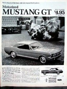 1966 ford mustang toy ad a55 14x11
