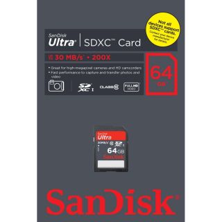 SanDisk Ultra 64 GB SDXC Class 10 30MB s Sdsdu 064G U46