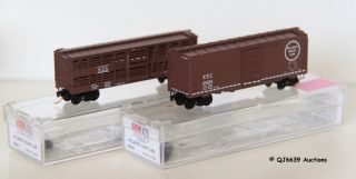Scale 1 160 Microtrains Pair of Freight Cars Atlantic Coast Line ACL 