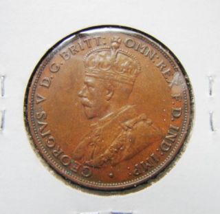 Australia 1933 One Penny Bronze Coin King Georgivs V