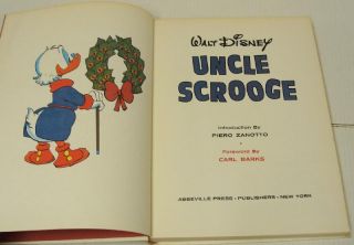   Uncle Scrooge Carl Barks Book by Abbeville Press 1st Printing