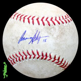 Aaron Shipman Signed Auto Game Used Rawlings ROMLB Baseball Ball As 