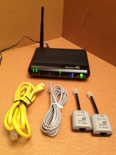 Qwest Actiontec PK5000 wireless modem/router bundle w/ cables & AC 