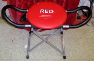 RED FITNESS XL ABDOMINAL SEAT CHAIR WORKOUT MACHINE EXERCISE EQUIPMENT