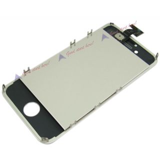 White LCD Display Glass Touch Digitizer Assembly for iPhone 4S 4GS 