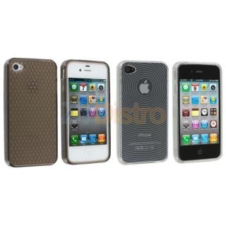  Clear Circle TPU Case Cover Accessories for iPhone 4 4G 4S