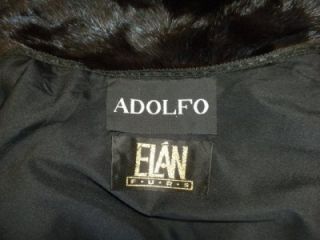 Adolfo Natural Ranch Long Black Mink Coat Cleaned and Appraisal 