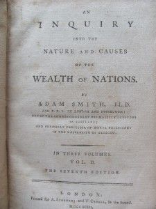 Wealth of Nations 1793 Adam Smith 3 Volumes Complete Economics Keynes 