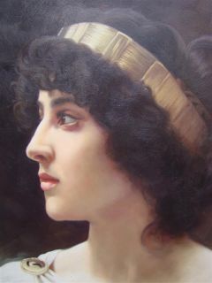    Female Portrait Irene aft William Adolphe Bouguereau Oil Painting