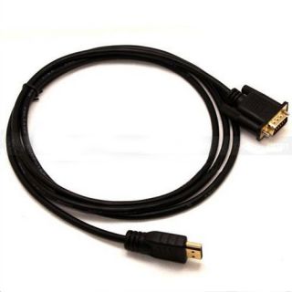   TO VGA HD 15 MALE CABLE 6FT 1 8M 1080P IK3 CONVERTER COMPUTER ADAPTERS