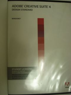 Adobe CS4 Design Standard Student Edition (Retail)   Full Version for 