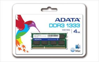ADATA DDR3 1333MHz 204 So DIMM 4GB RAM Memory fo Apple iMac Mac Mini 