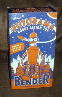 Official Futurama Bender Robot Action Toy Wind Up 10 issued in 2000 