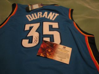Thunder Stud Kevin Durant Autographed Adidas Jersey GAI