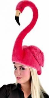 Pink Flamingo Adult Tall Hat Novelty Costume Plush