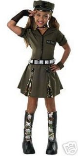 Dlx Army Glamour Diva Costume Dress Up Girls NIP 4 6