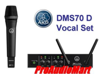 AKG DMS70 D Vocal Set Dual Digital Wireless System AKG DSM70D New Free 