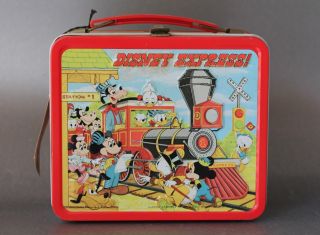 Vintage Aladdin DISNEY EXPRESS Lunch Box & Thermos With Tags