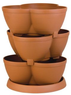 Akro Mils Stack A Pot Herb Deck Patio Porch Out Indoor Planters 30 Qt 