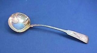 Large Coin Silver Ladle 13 Boyd Mulford 1832 Albany