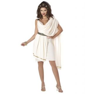 sexy deluxe classic greek goddess toga costume adult