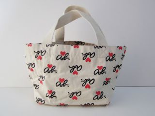 AGNES B Logo Mini Handbag / Tote Bag & Coins Bag *JAPAN* Exclusive