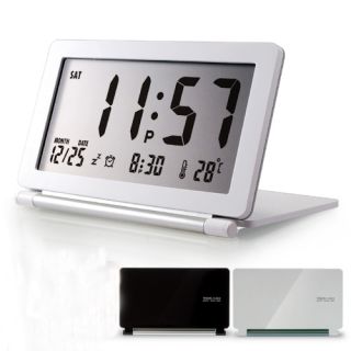 Alarm Clock Calendar Thermometer Sleep Function LCD Display Digital 