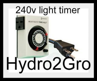 Hydrofarm 240v Air Conditioner Appliance grow light Timer Heavy Duty 