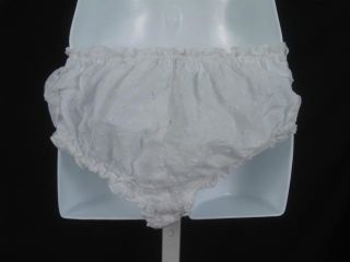 New Steven Alan Kids White Dot Stretch Underwear M $38