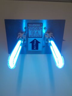 Air Purifier UV Light Ultraviolet HVAC AC Dual Lamp Duct Germicidal 