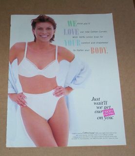 1997 ad page   Hanes Her Way Bras panties lingerie   cute girl PRINT 