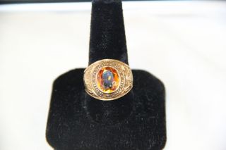 11 1 Grams HJ 10K Gold 1967 Alameda High School Class Ring Chipped 