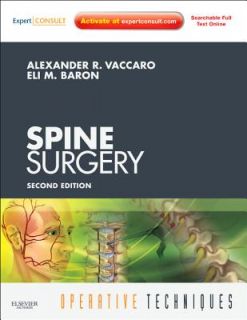 Spine Surgery By Vaccaro, Alexander R. (EDT)/ Baron, Eli M. (EDT)