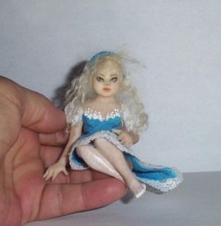 OOAK Fairy Mini Alice Wonderland Halloween Art Miniature Sexy Sculpt 