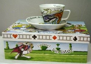 Paul Cardew Alice in Wonderland Gift Boxed Tea Cup Set