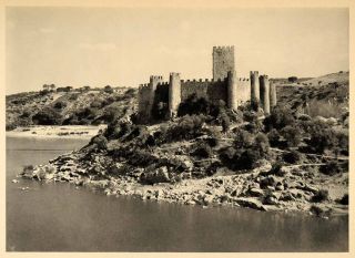 1942 Almourol Castle Knights Templar Portugal Tagus ORIGINAL 