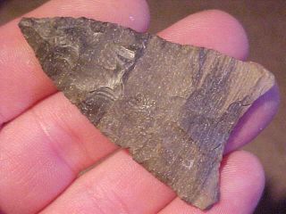 Indian Artifact Quality Paleo Alamance Authentic Arrowhead