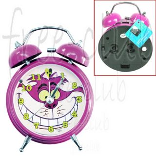  Alice in Wonderland Cheshire Cat Hammer Twin Bell Alarm Clock