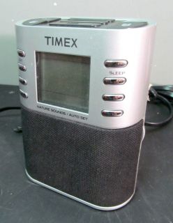   T307S Nature Sounds AM FM Radio  input Dual Alarm Clock w dimmer