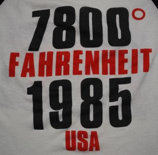 Vintage Bon Jovi 1800 Fahrenheit USA Tour T Shirt 1985 L Original 