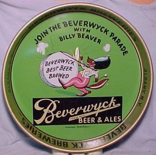 BEVERWYCK BEER AND ALE BEER TRAY BEVERWYCK BRYS ALBANY NY 13