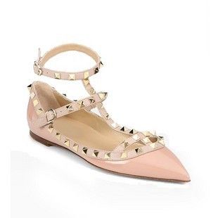   Ankle Strap Flats as Seen on Alexa Chung Pink Ships March 1st